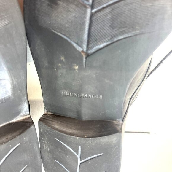 Bruno Magli Bishop Ranuncolo Lace Up Leather Loafer Men's 11.5M Black Color - Picture 10 of 12